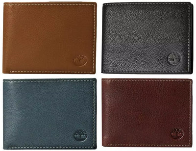 Timberland Men's Genuine Leather Bifold Passcase Wallet